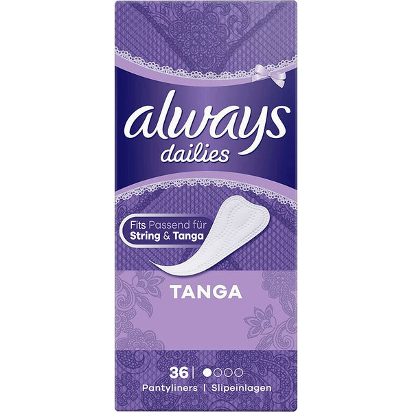 Always panty liners thong pack of 36