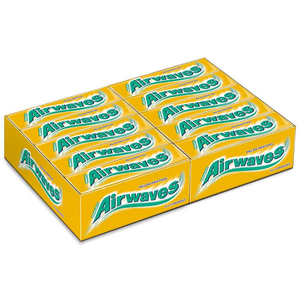Wrigleys Airwaves Melon Menthol Pack of 12, Pack of 30 (30x 12 pieces)