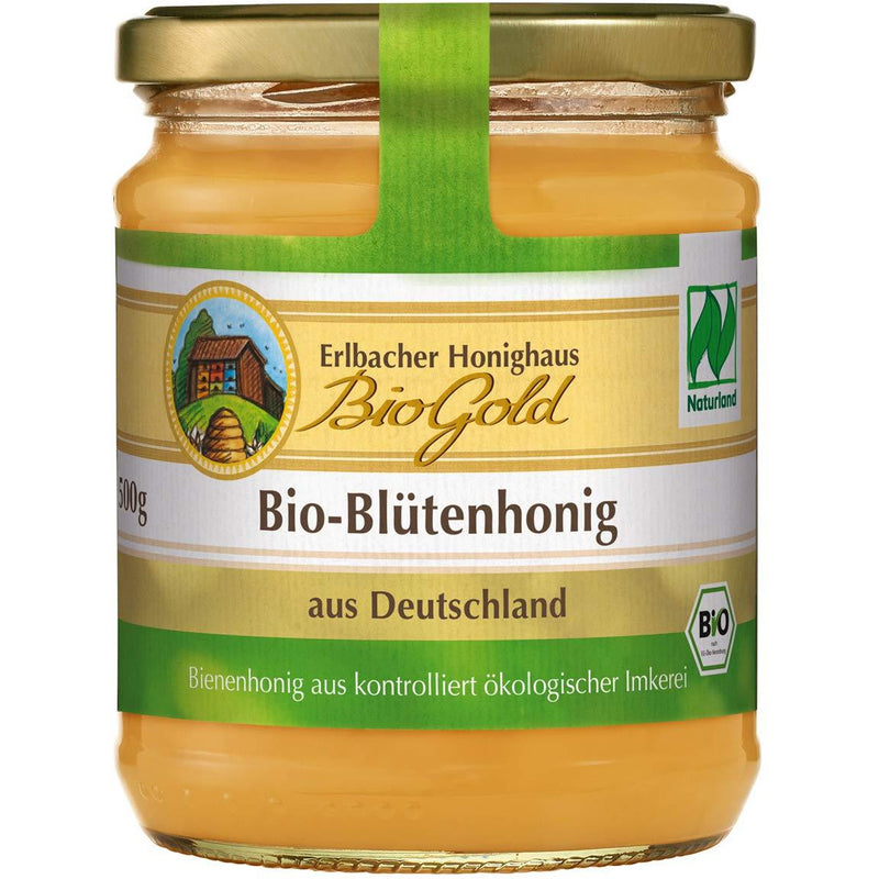 BioGold Naturland Deutscher Honig Bio-Blüte cremig 500g