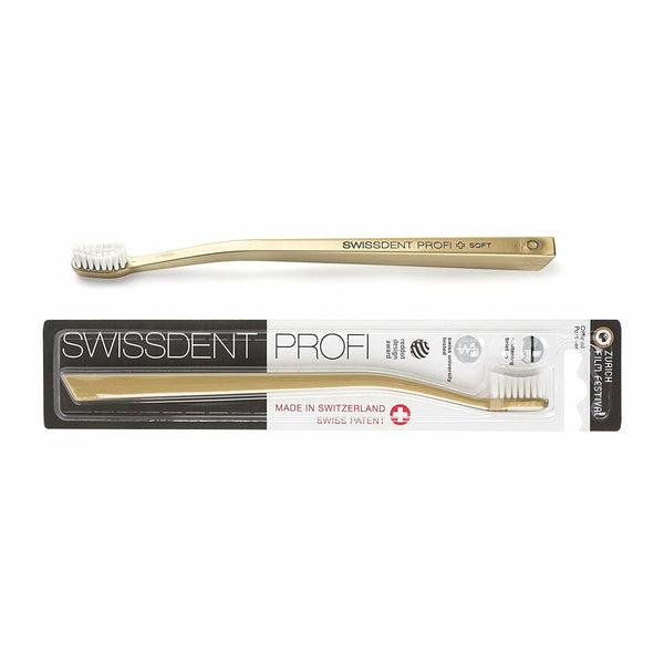 Swissdent Profi Whitening Zahnbürste soft gold