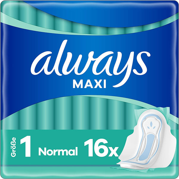 Always Maxi Binden Normal mit Flügeln Größe 1 16er