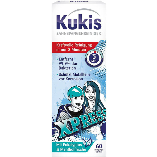 Kukis braces cleaner 60 cleaning tablets (1 x 60 pieces)