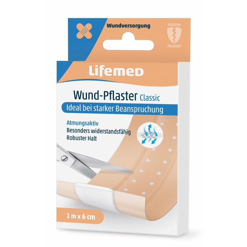 Lifemed Wund-Pflaster 1 m x 6 cm hautfarben Classic 1 Stück Packung