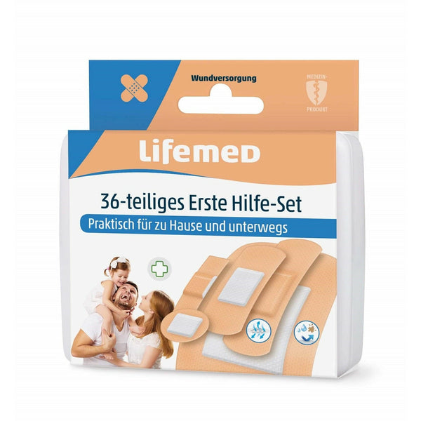 Lifemed first aid kit skin colored 36 pieces