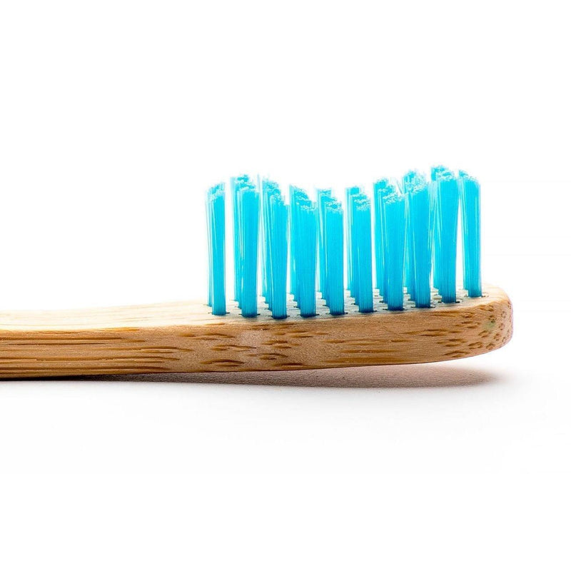 Humble Brush bamboo toothbrush for adults medium blue