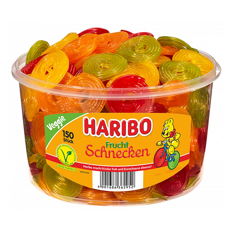 Haribo Frucht-Schnecken 1200 g Dose