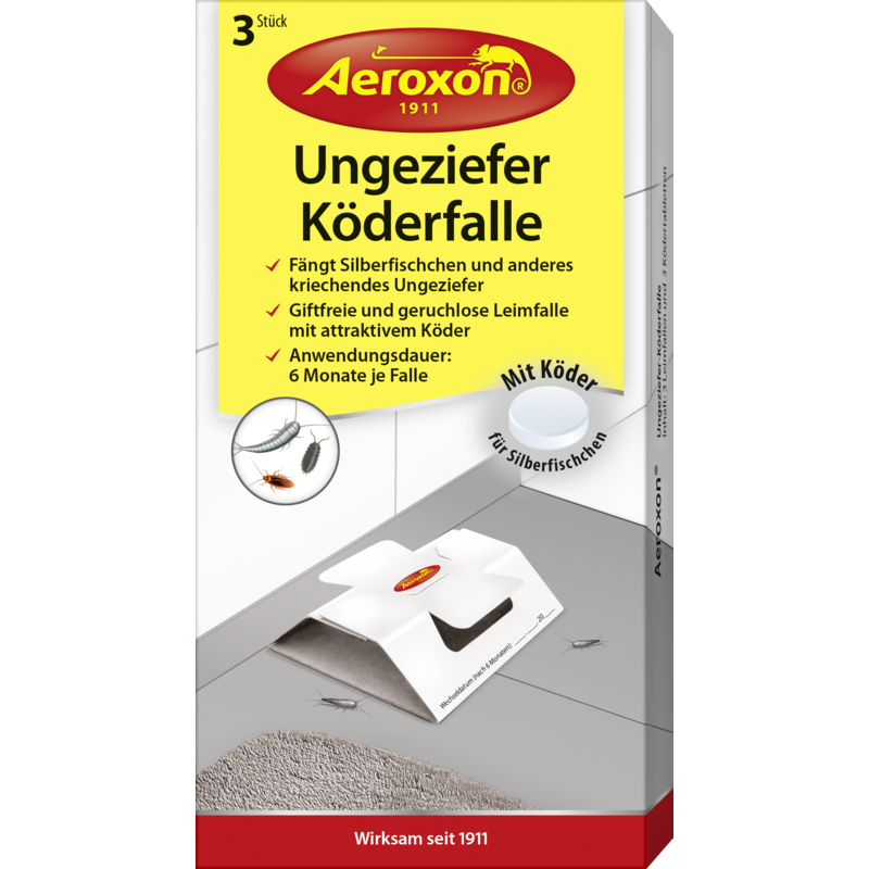 Aeroxon Ungeziefer-Köderfalle 3 Stk.
