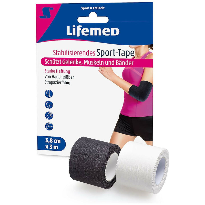 Lifemed stabilizing sports tape assorted colors 3 m x 3.8 cm