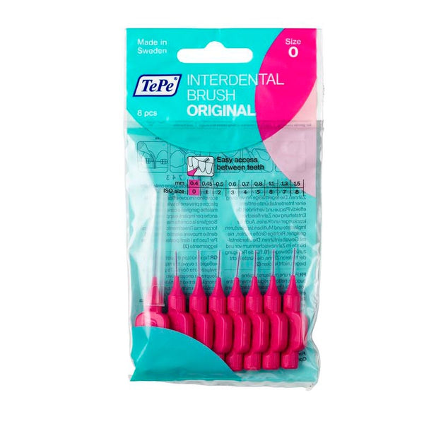 TePe interdental brushes pink 0.40mm bag of 8