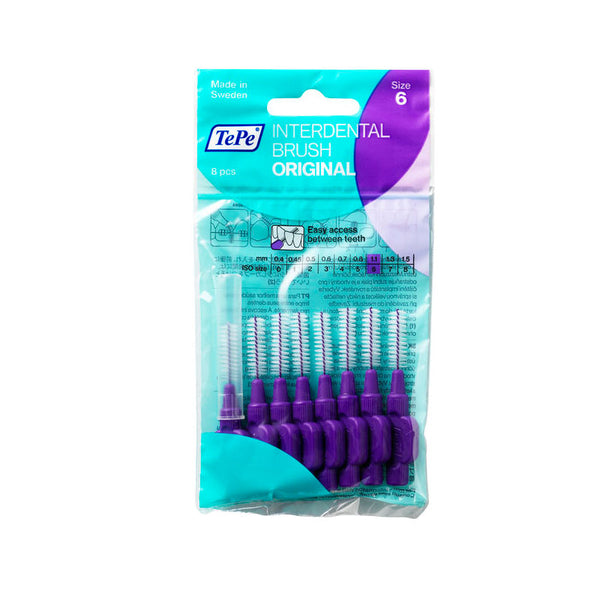 TePe interdental brushes purple 1.1 mm bag of 8