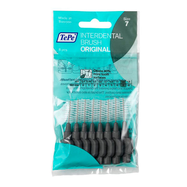 TePe interdental brushes gray 1.3 mm bag of 8