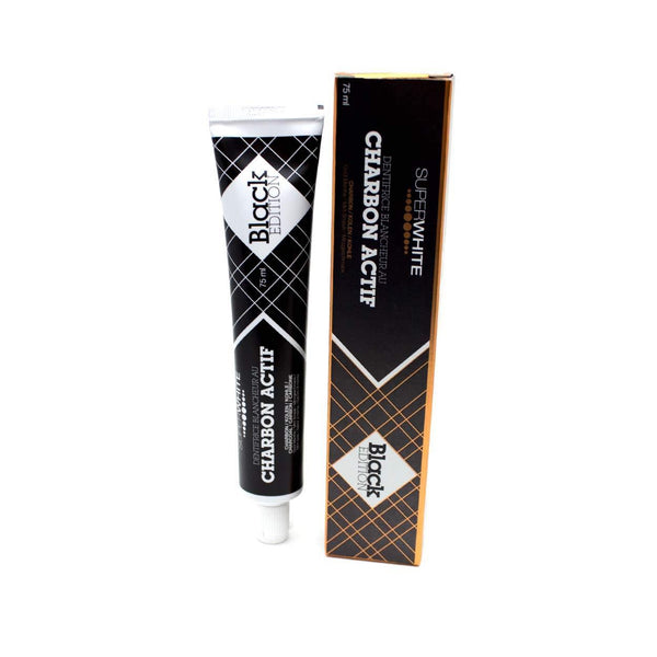 Superwhite black activated charcoal toothpaste 75ml