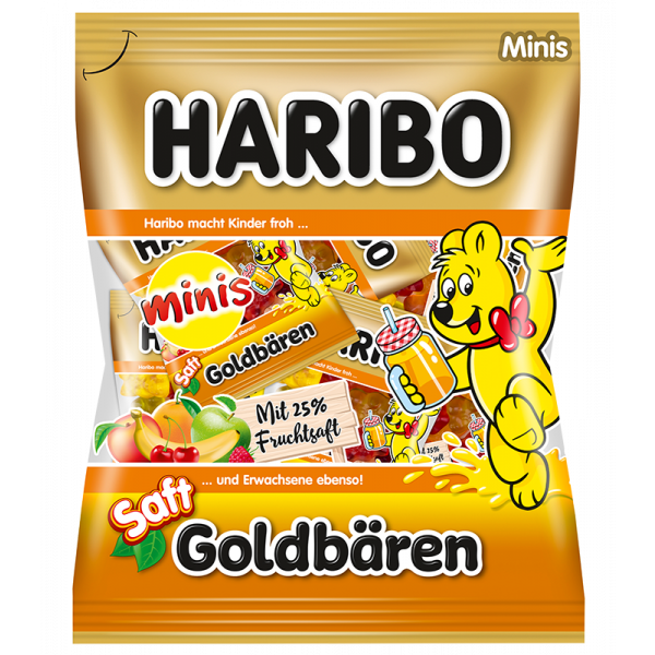 Haribo Saft-Goldbären Mini 220 g Beutel