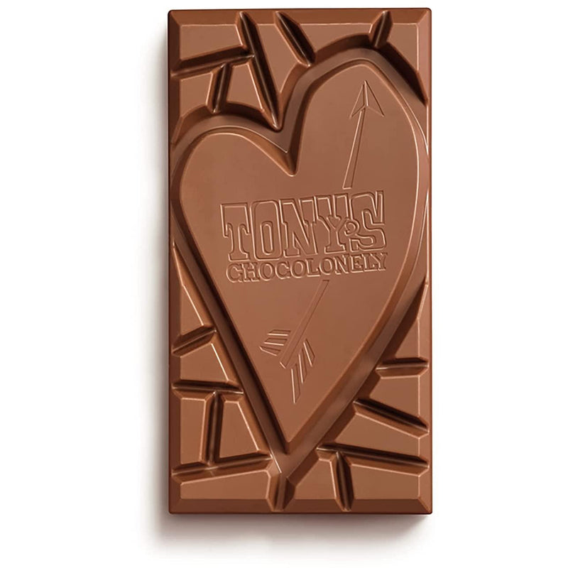 Tony's Chocolonely Vollmilchschokolade mit gefriergetrockneten Himbeeren und natürlichem Rosenaroma 180g