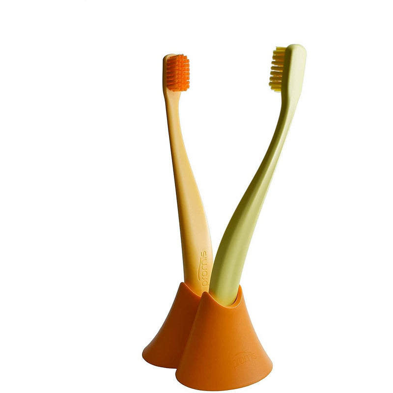 promis toothbrush holder duo orange