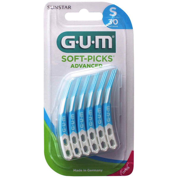 GUM® SOFT-PICKS® ADVANCED 30 Stück mit Reise-Etui small