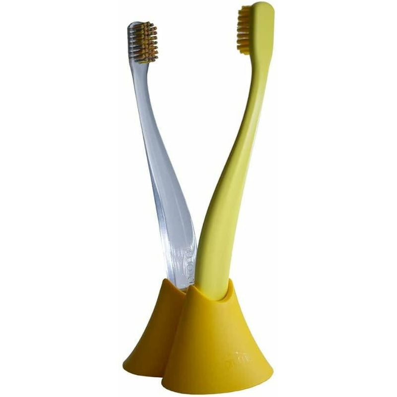 promis toothbrush holder duo yellow