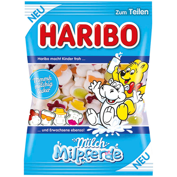 Haribo Milch Milpferde 175 g Beutel