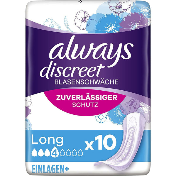Always discreet Inkontinenz-Einlagen long 10er Packung