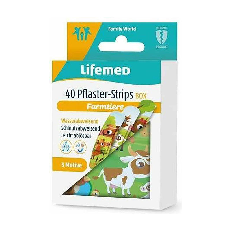 Lifemed Plaster Strips Box farm animals