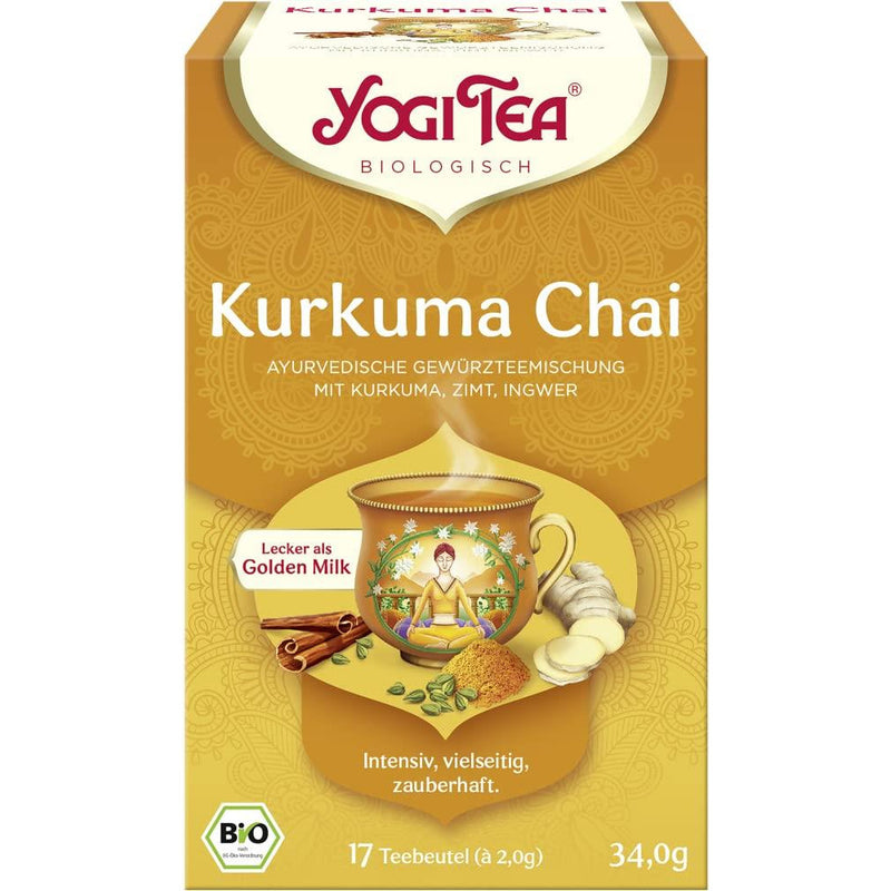 Yogi Tea, Bio Kurkuma Chai, 17 Teebeutel - 34g