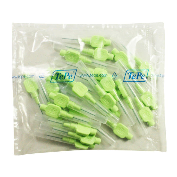 cepillos interdentales tepe x-soft verde lima 0,8 mm bolsa de 25
