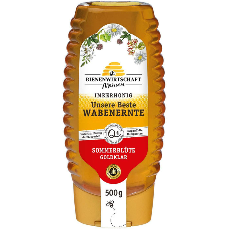 Bienenwirtschaft Meißen Wabenernte Sommerblüte 500g Spender