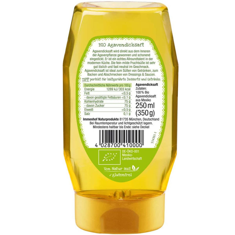 Immenhof Bio Agavendicksaft 250ml