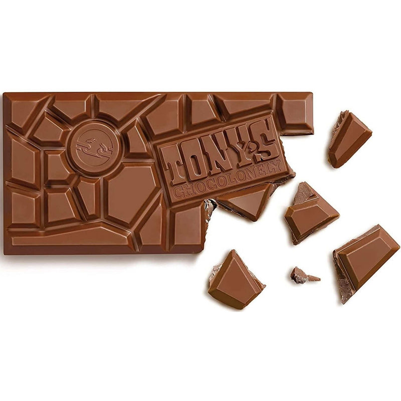 Tony´s Chocolonely - Vollmilchschokolade 32 % Karamell Meersalz, 180g