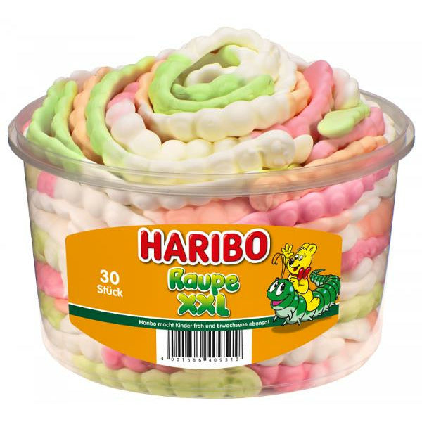 Haribo Raupe XXL 30 St,  960 g Dose