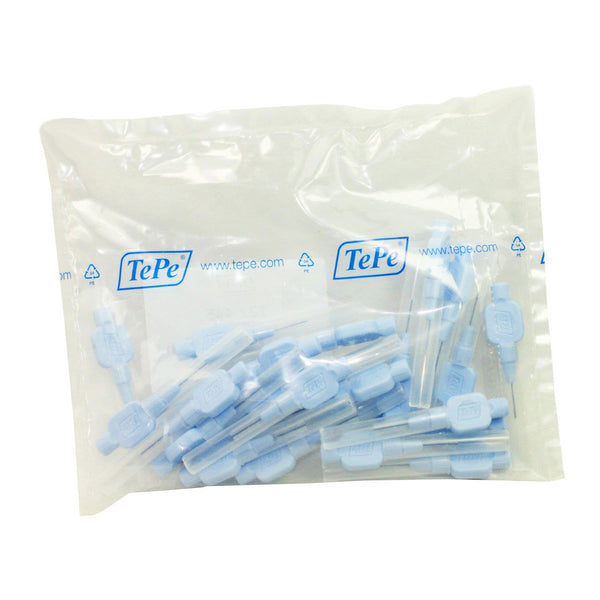 TePe interdental brushes x-soft light blue 0.6mm bag of 25