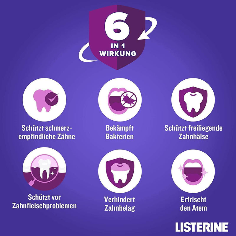 Listerine Total Care sensible Zähne Mundspülung 600ml