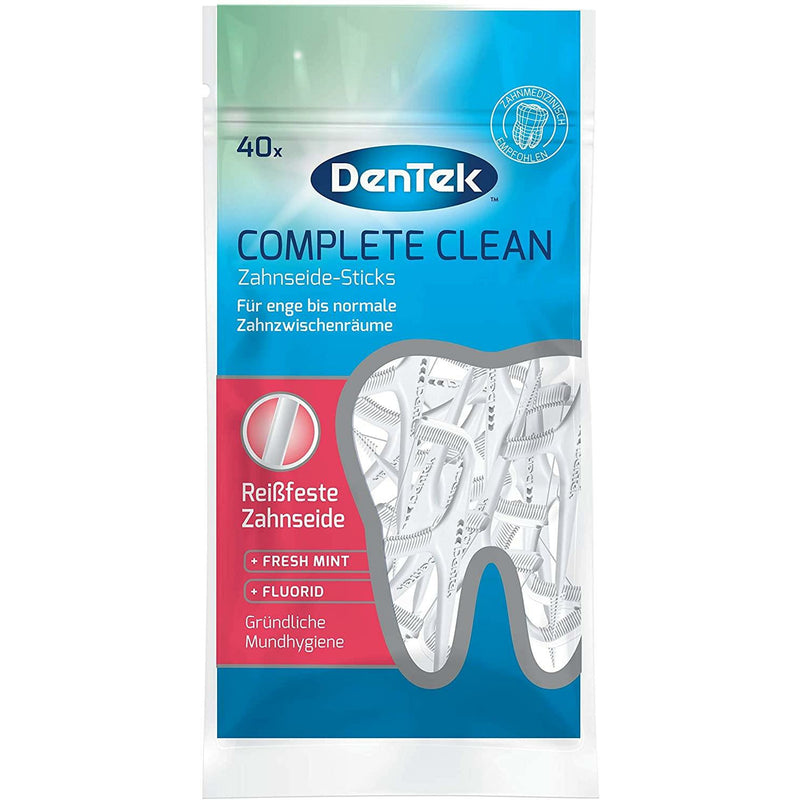 Dentek Complete Clean Dental Floss Sticks Extra Strong Pack of 40