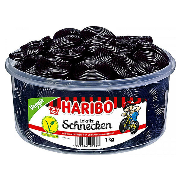 Haribo snails 1000 g can