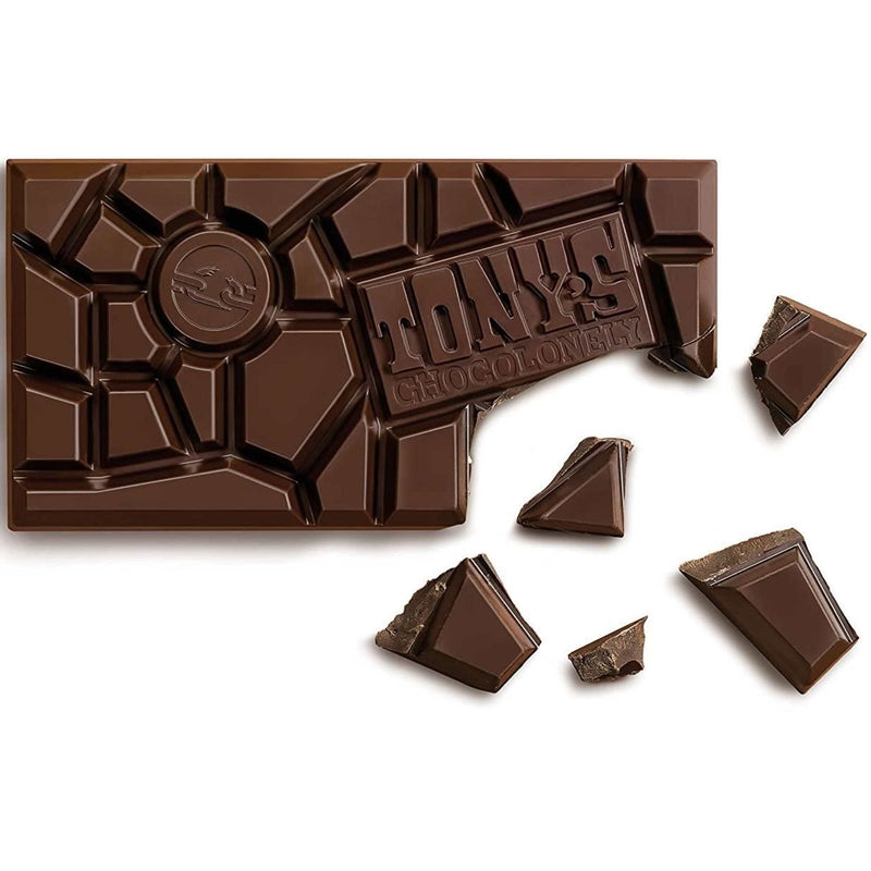 Tony´s Chocolonely - Zartbitterschokolade mit Mandeln und Meersalz, 180g
