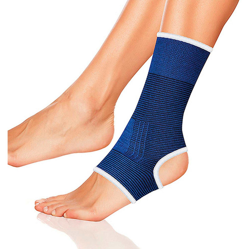 Lifemed elastic sports bandage ankle protection blue size M