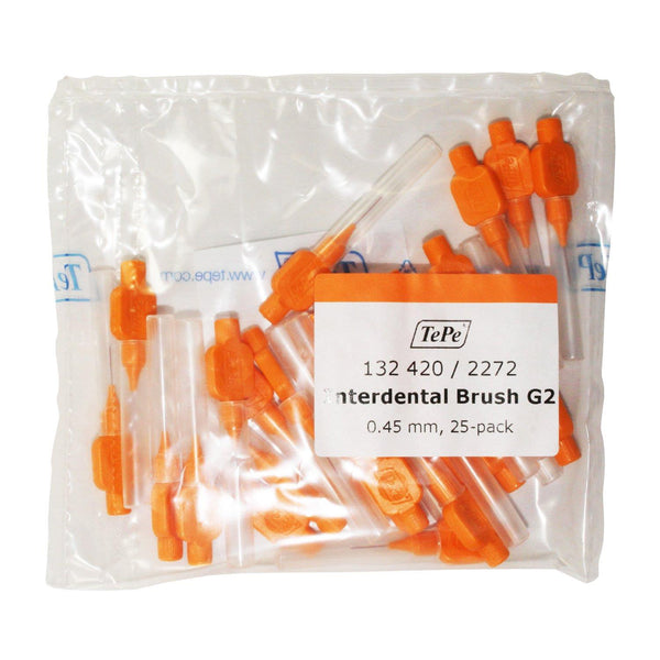 TePe interdental brushes orange 0.45mm bag of 25