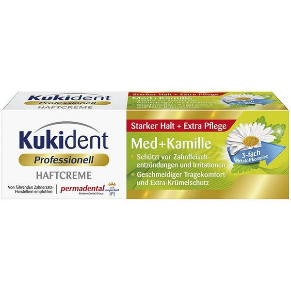 Kukident adhesive cream Med+chamomile 40g