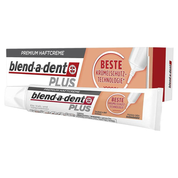 blend-a-dent adhesive cream PLUS crumb protection 40g