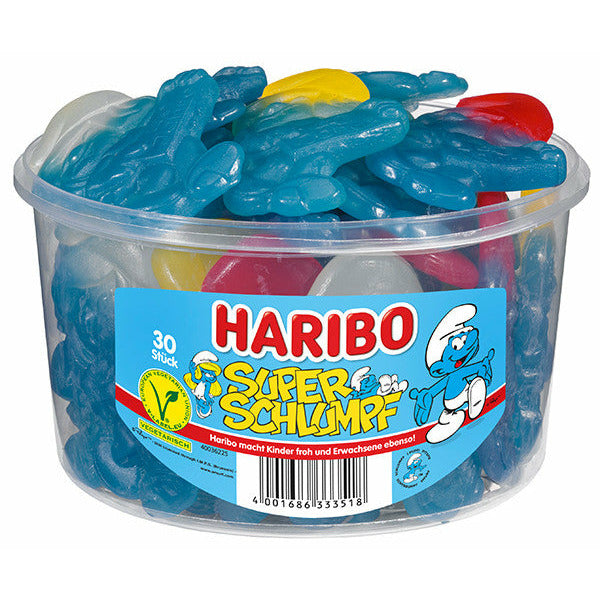 Haribo Super Schlümpfe 30 St, 1440 g Dose