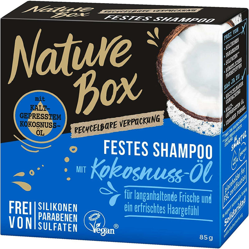 Nature Box Festes Shampoo mit Kokosnuss-Öl 85g