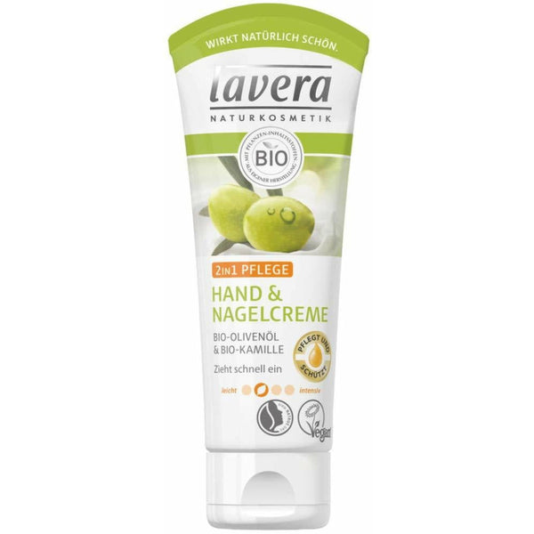 Lavera Hand & Nail Cream 2IN1 CARE Organic Olive Oil & Organic Chamomile 75ml
