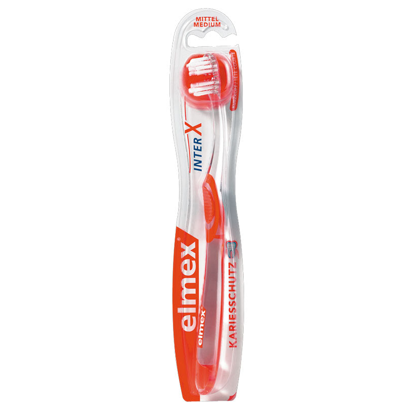 Elmex protección contra caries Inter-X cepillo de dientes cabeza corta medio