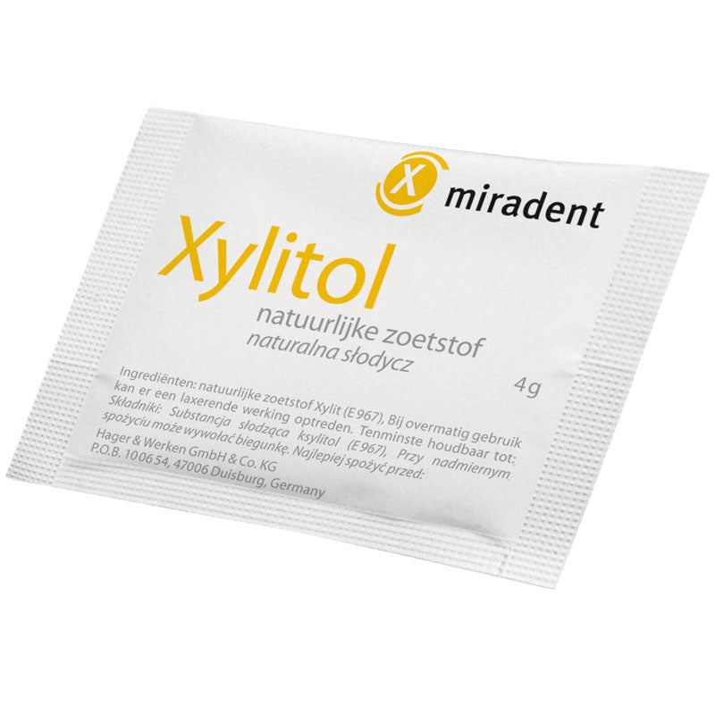 Miradent Xylitol powder 100% natural sweetness 100 x 4g