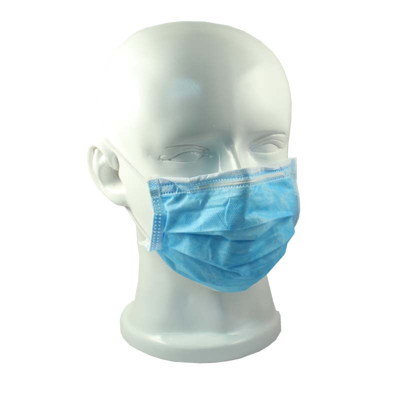 Mundschutz mit Gummizug 50er Pack blau