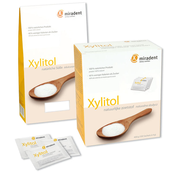 Miradent Xylitol powder 100% natural sweetness 100 x 4g