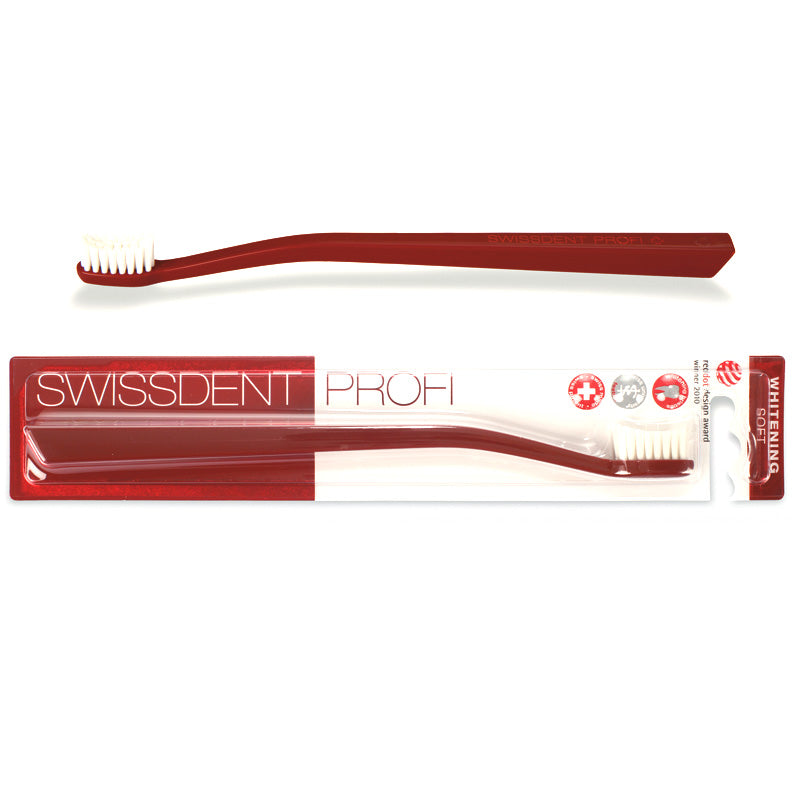 Swissdent Profi Whitening Zahnbürste soft rot