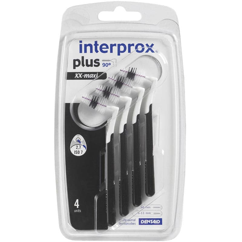 Interprox plus Interdentalbürsten schwarz XX-maxi 4er Pack