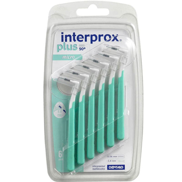 Interprox plus interdental brushes green micro pack of 6