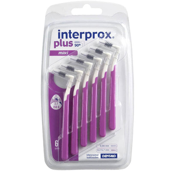 Interprox plus interdental brushes purple maxi pack of 6